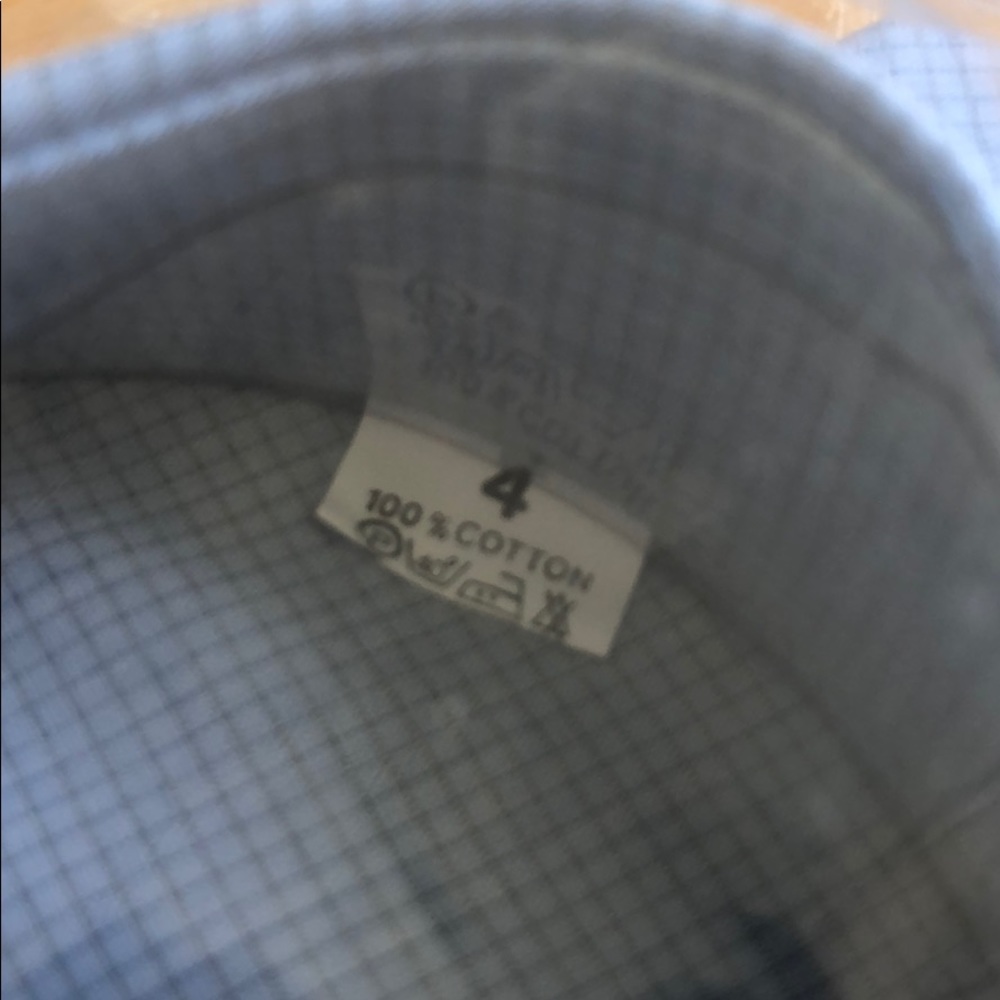 NWT Long Sleeve Blue Dress Shirt - Picture 3 of 4
